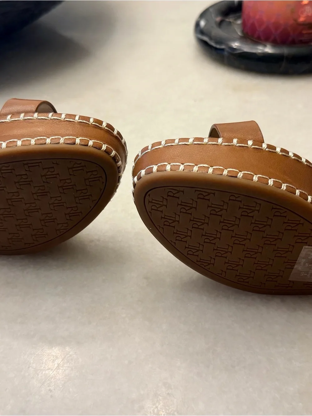 Lauren Ralph Lauren tan leather